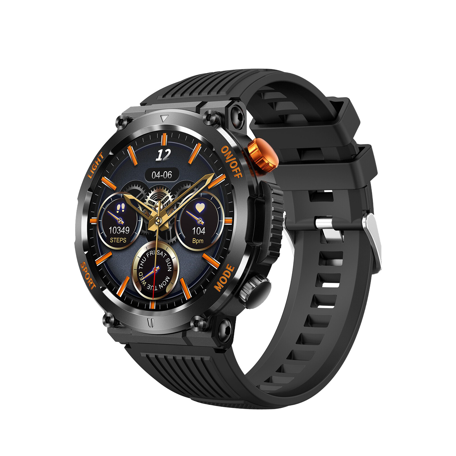 HT17 Smart Watch Fitness Tracker Full Screen Touch Heart Rate Sleep Monitor 2024