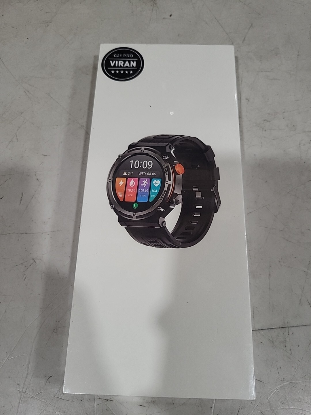 Military Smart Watches for Men, VIRAN 5ATM Waterproof Rugged Smart Watch with Bl