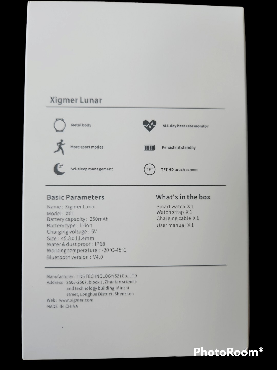 Smart Watch Men Women Fitness Tracker Heart Rate Monitor Watch for Android iOS