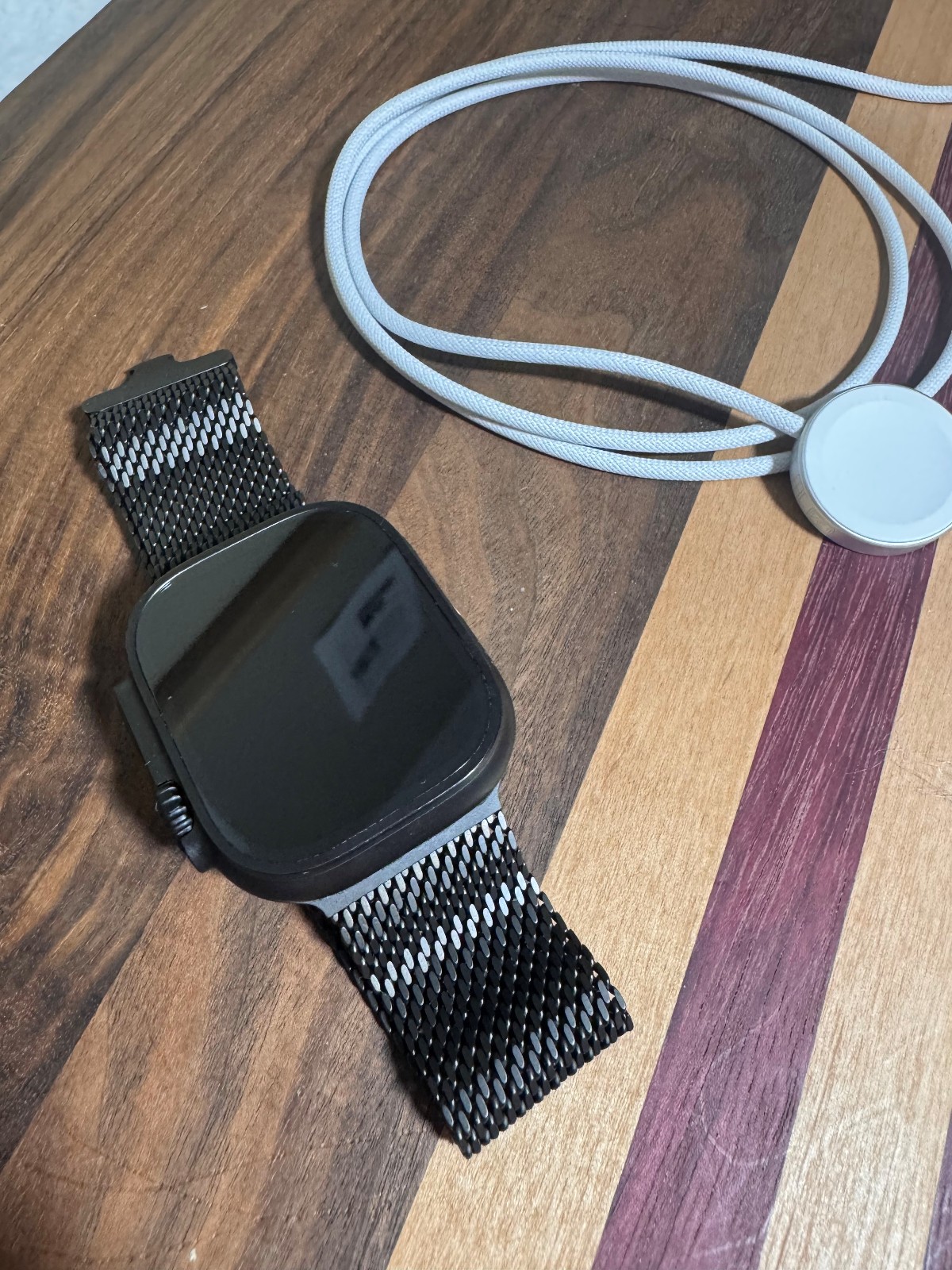Apple Watch Ultra 2 49mm Black Titanium GPS+Cell w/ Titanium Milanese Loop