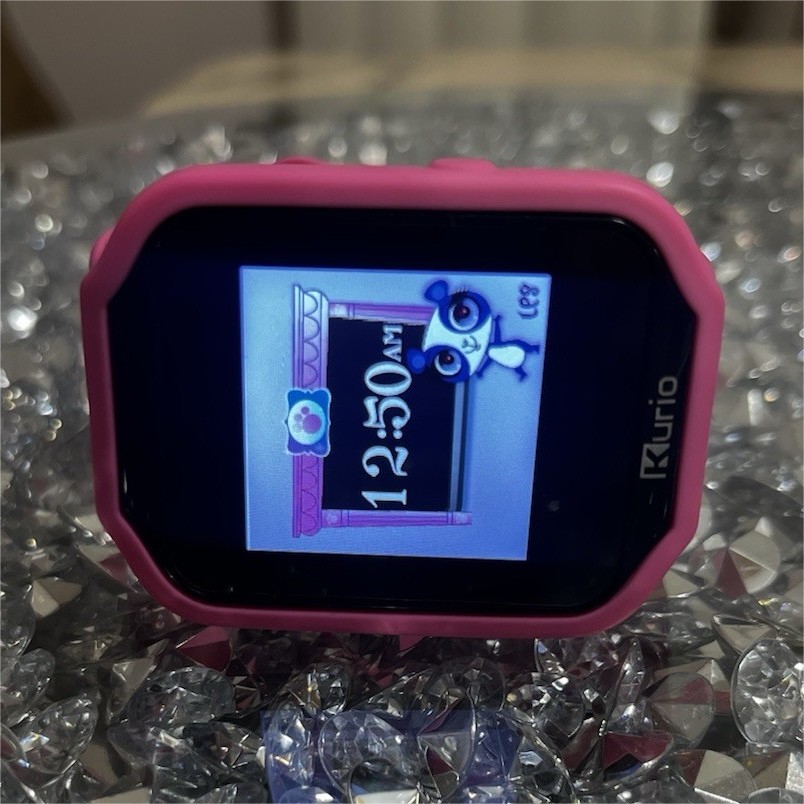 Kurio Pink Touch Screen Smart Watch Silicone Band Plastic Case Kids
