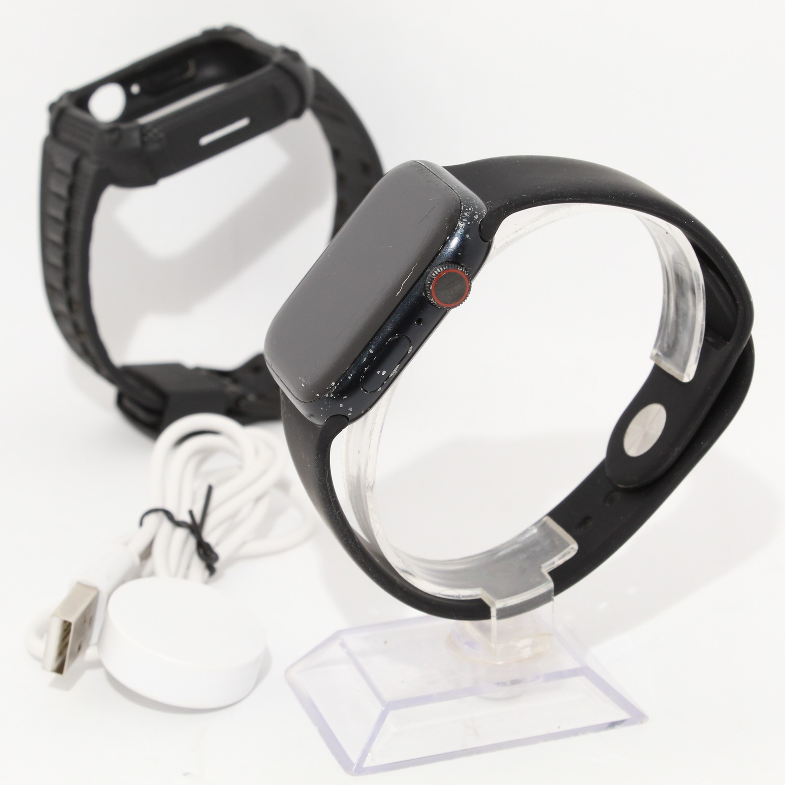Apple Watch Series 8 GPS + Cellular Unlocked 45mm Aluminum Case Midnight BUNDLE