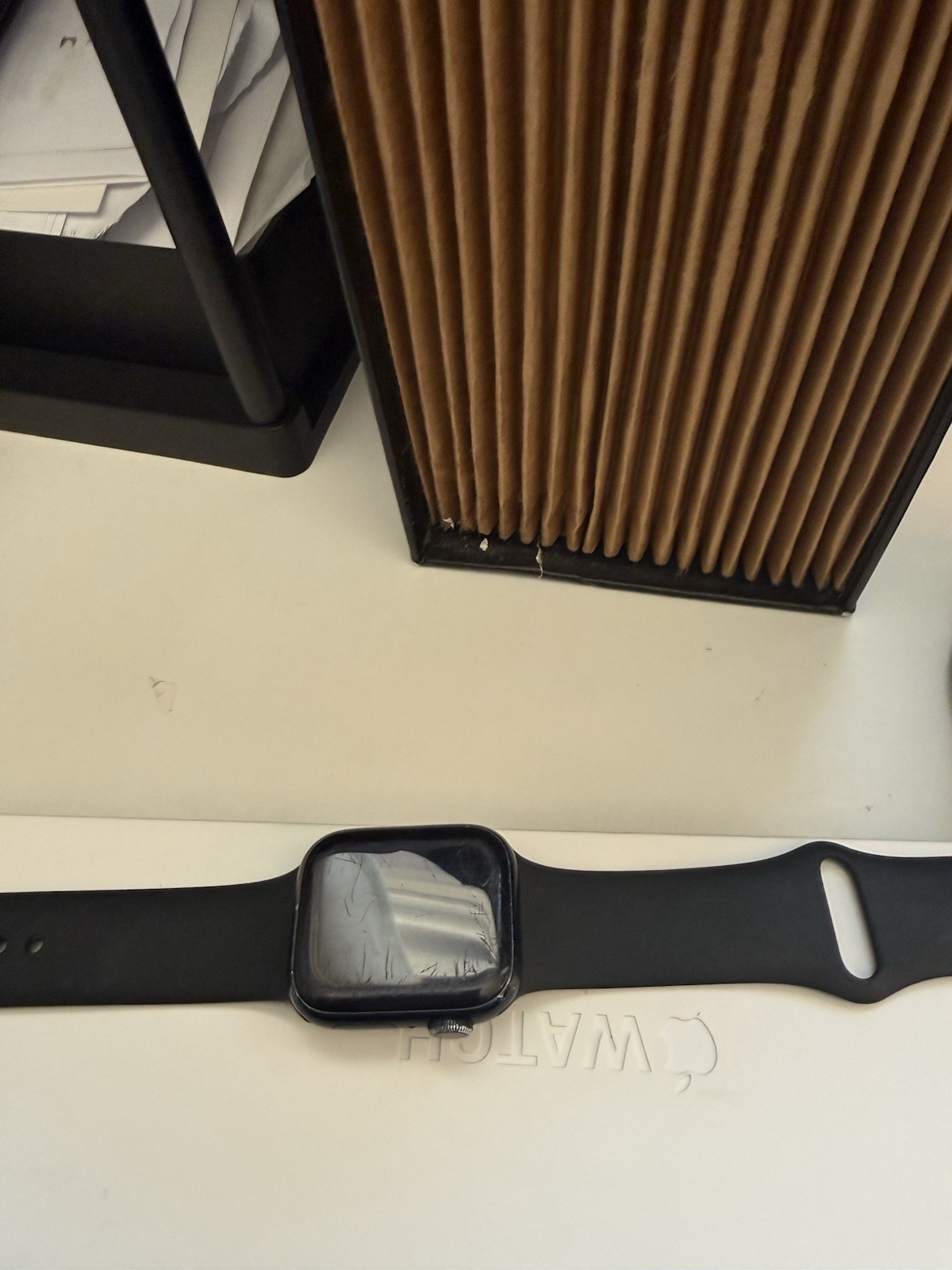 Apple Watch Series 7 41mm Aluminum Case with Sport Band Midnight M/L Band W/ Box