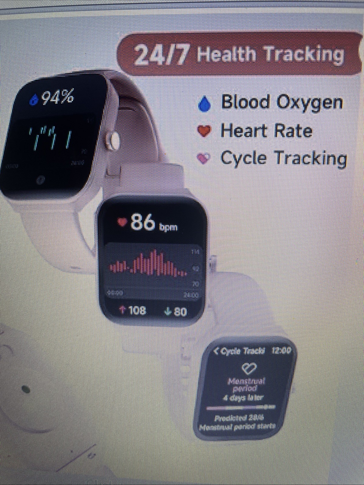 Smart watch for women with Alexa Built-In Fitness tracker answer, and make calls