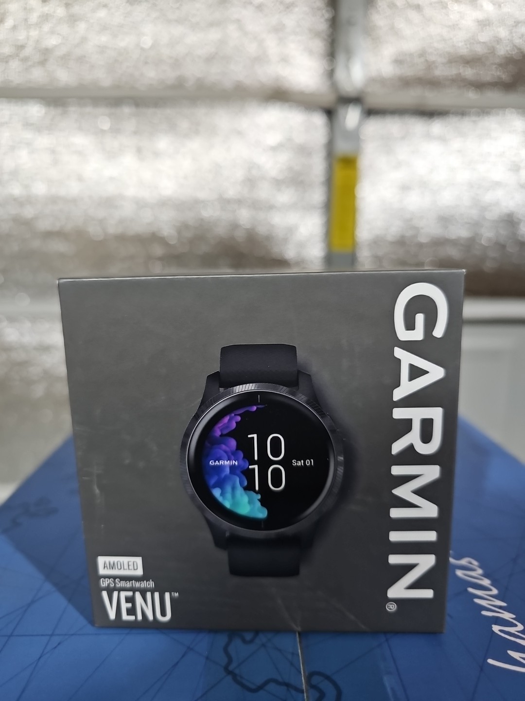 Garmin Venu 43mm Smartwatch Black with Slate Hardware 🖤 FREE SHIPPING 🖤