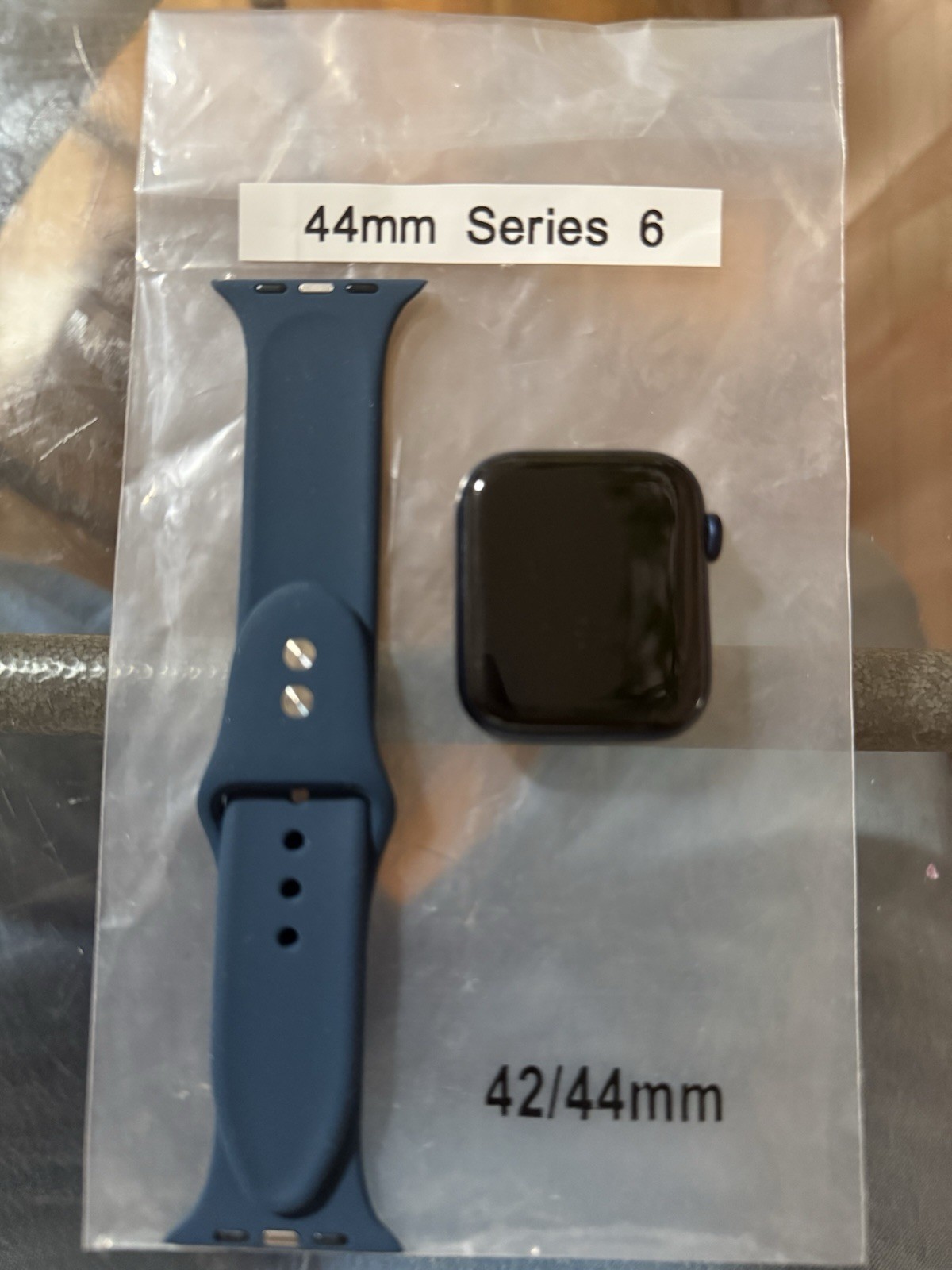 Apple Watch Series 6 44mm Blue Aluminum Case with Deep Navy Sport Band (GPS,…