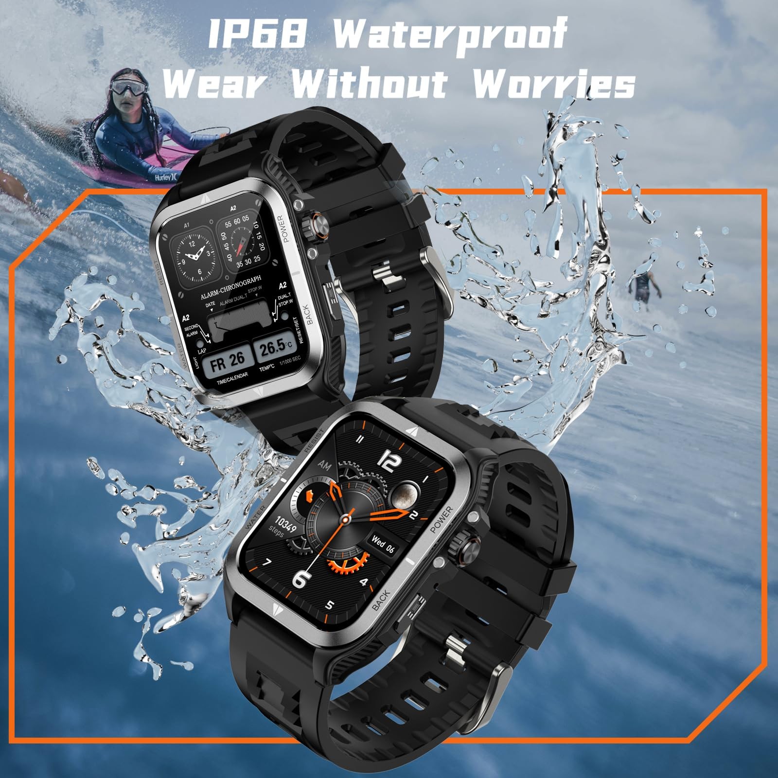 Reloj Inteligente Con Llamadas Bluetooth y Linterna Smart Watch Para Hombre 2026