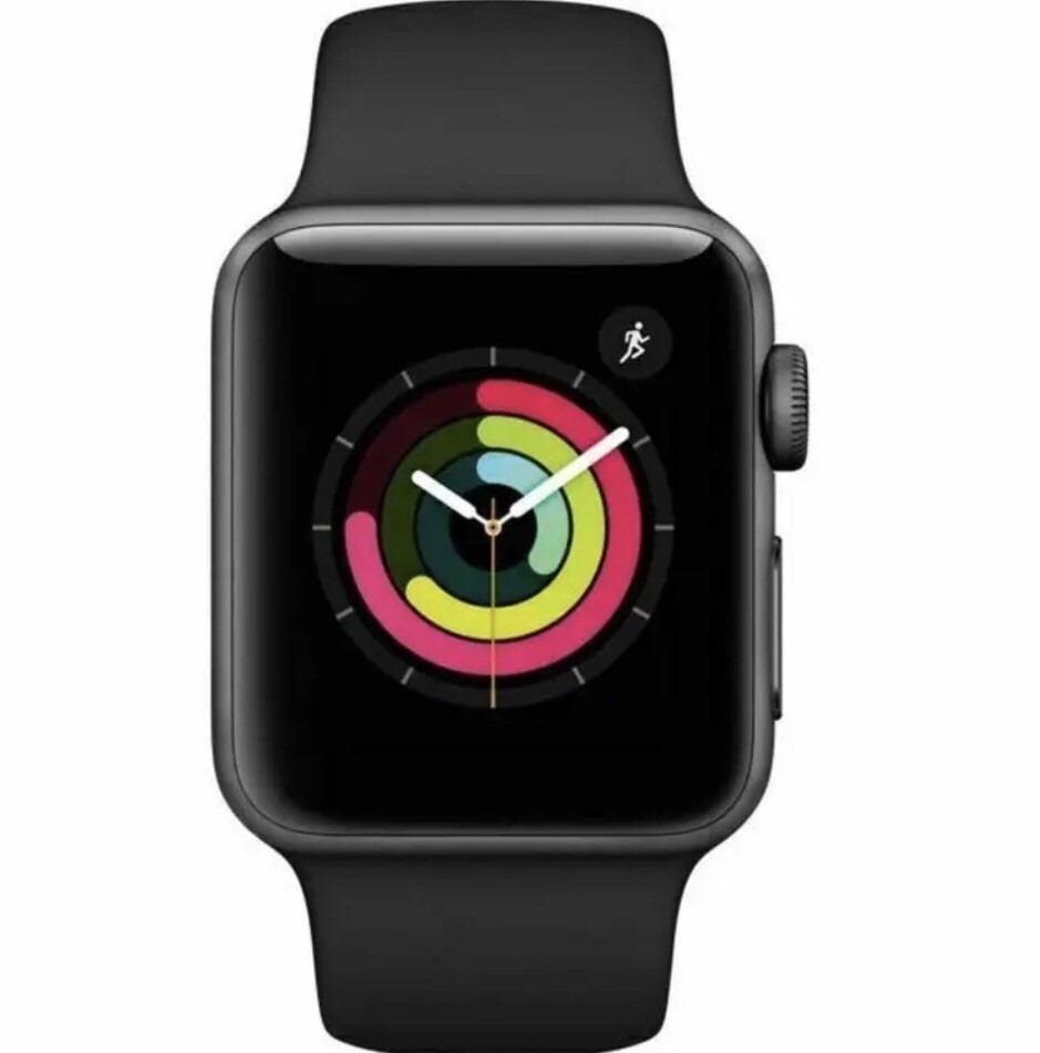 Apple Watch Series 3 42mm GPS WiFi Space Gray Smartwatch Very Good Condition