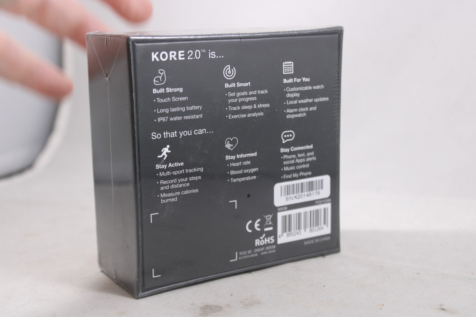 Kore 2.0 Smart Watch [Fitness Tracker] New in Box [Sealed]