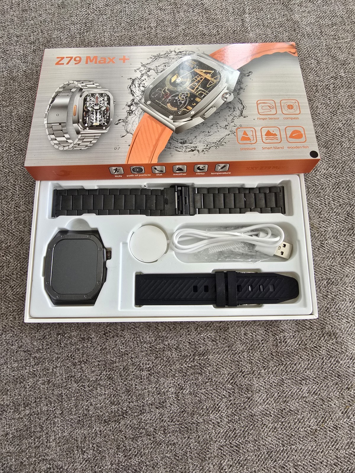 Z79 Max+ Smart Watch 49mm Black Metal Case