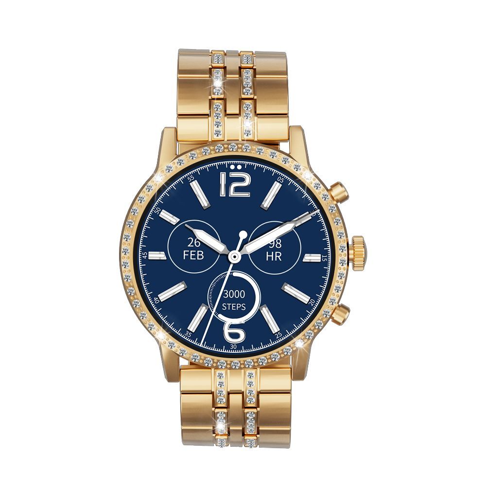 Luxury Women Smart Watch Fitness Tracker Bluetooth Wristwatches for Android iOS