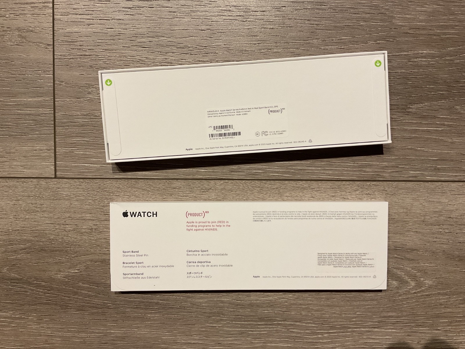 Apple Watch Series 9 45mm Aluminum Case with Sport Band – (PRODUCT)RED