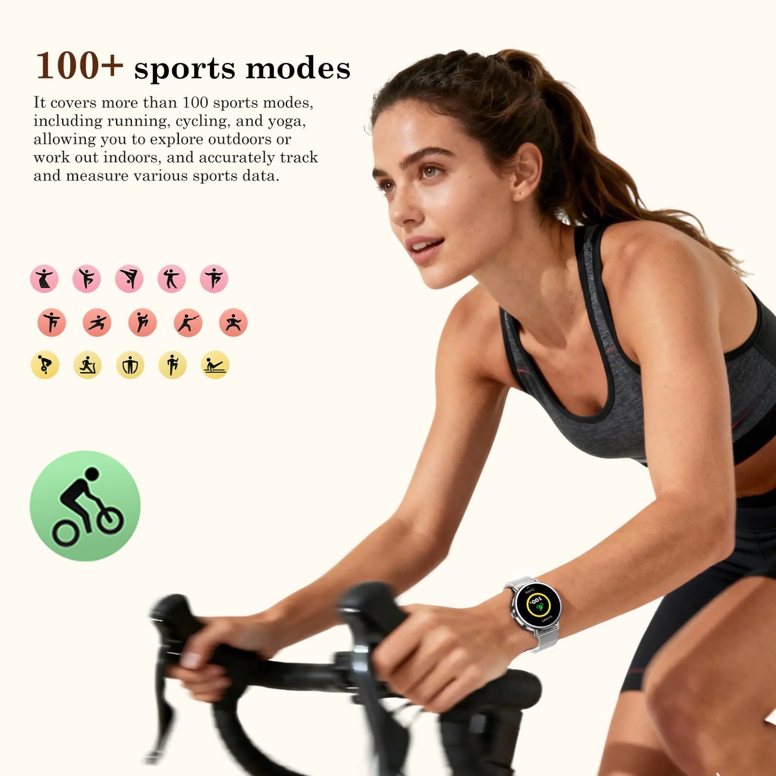 Smart Watches for Women Men (Make/Answer Calls), Steps Counter Fitness Watch NEW