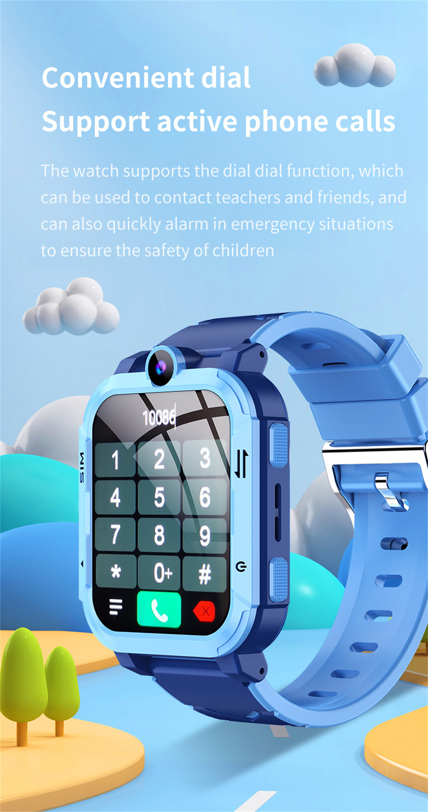 Children Smart Watch 4G Video Call GPS Smartwatch Touch Screen Sport Wristwatch