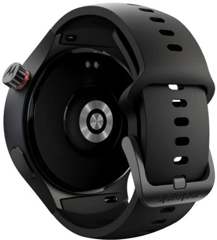 MOTOROLA moto watch Smartwatch (Matte Black / Volcanic Ash band Strap Free Size)