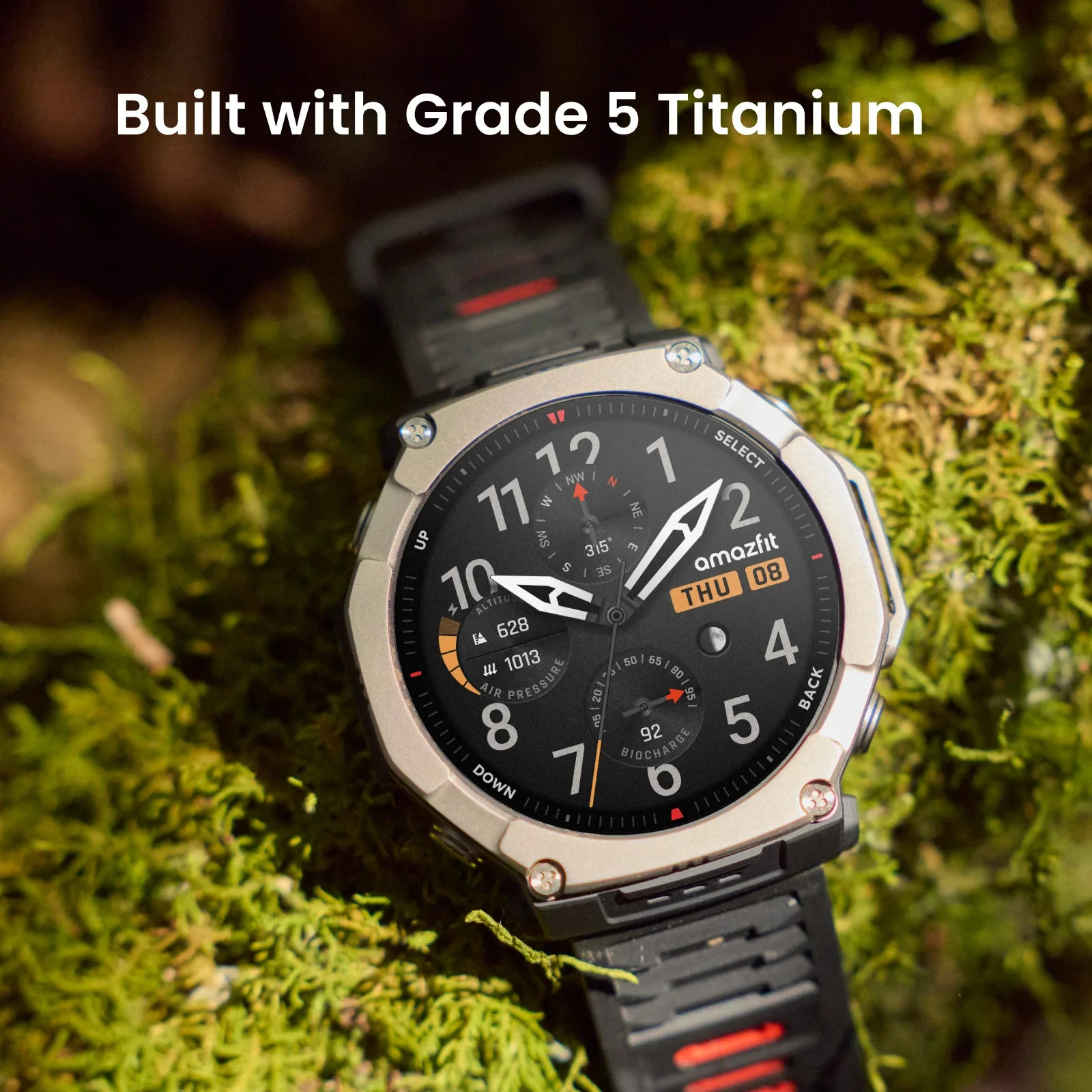 Amazfit T-Rex Ultra 2 1.5″ AMOLED 10 Bar Smartwatch