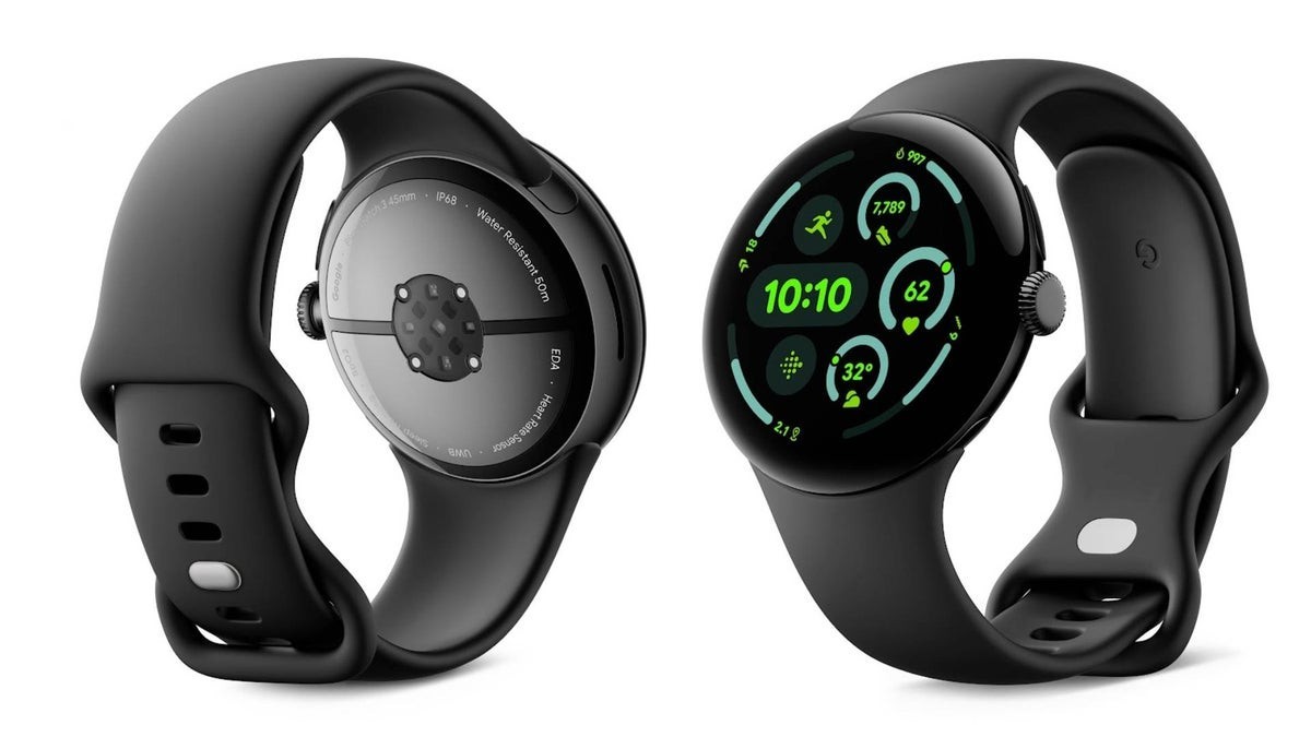 Google Pixel Watch 3 – GGE4J 45mm GPS – Obsidian Black – MODERATE Condition