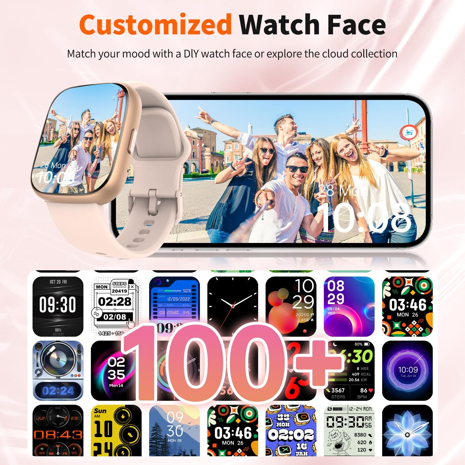 2026 Upgraded Alexa Built-in【1.83″ HD Touchscreen】【BT5.3 , 100+ Sports Modes …
