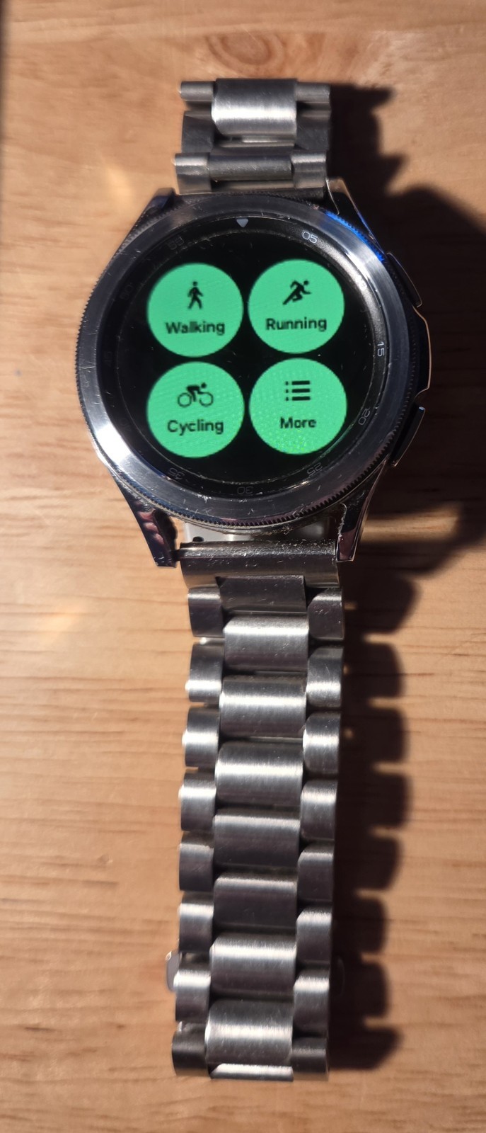 Samsung Galaxy Watch4 Classic SM-R880 42mm White & Silver Stainless Steel Bands