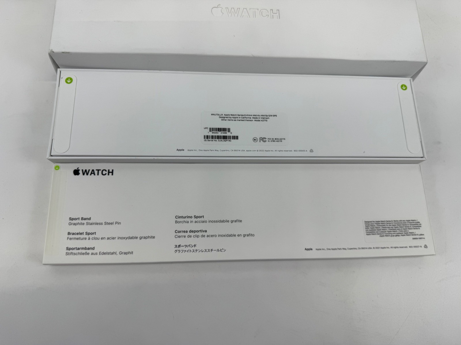 NEW Apple Watch Gen 8 Series 8 S/M 41mm Midnight Aluminum – Midnight Sport Band
