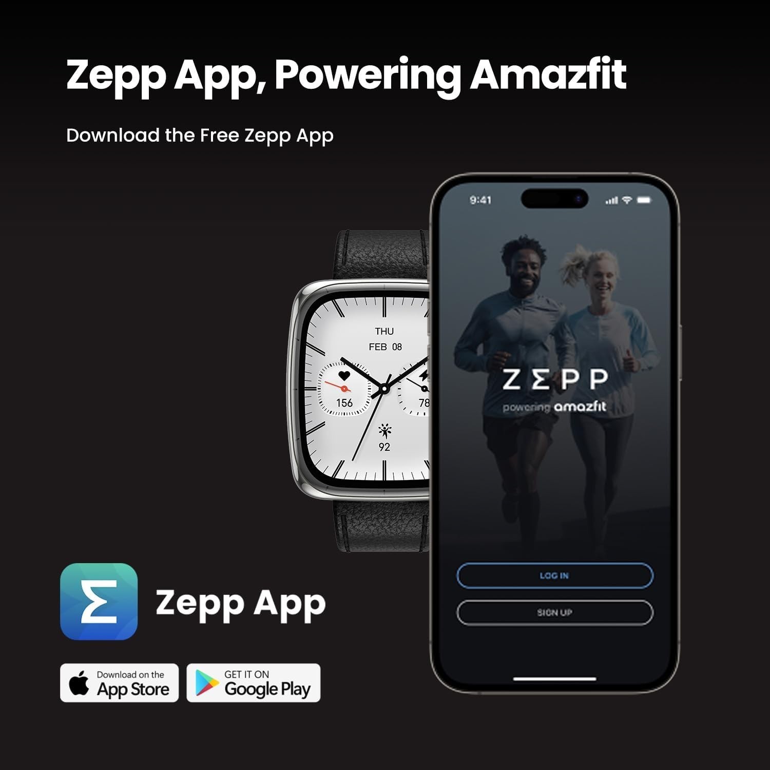 Amazfit Active 2 Premium Smart Watch Fitness Tracker (Square) for Android & iPho
