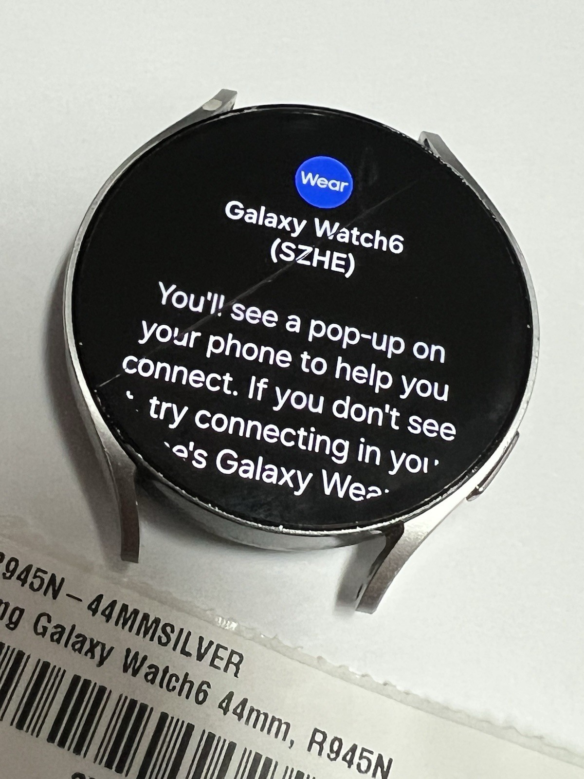 Samsung Galaxy Watch6 SM-R940 44mm Aluminum Case with Sport Band – Screen Issue