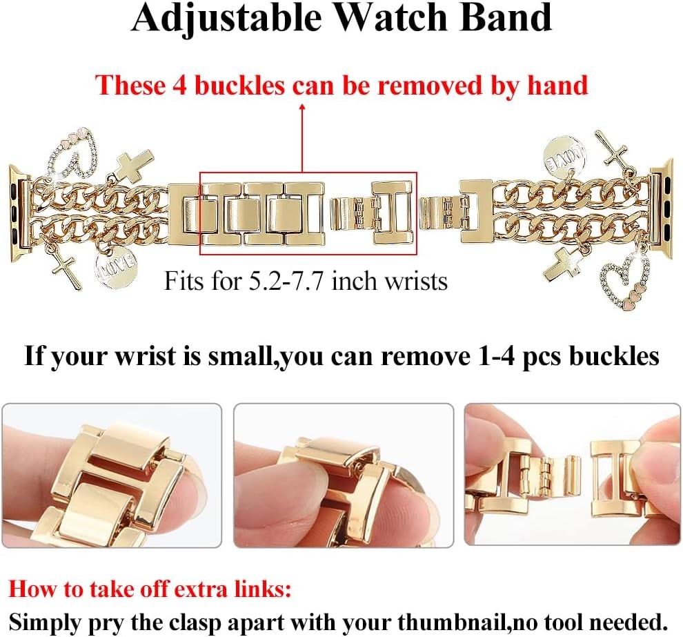 Metal Band for Apple Watch Series 11 10 9 8 7 6 5 4 SE 38 40 41mm Stylish