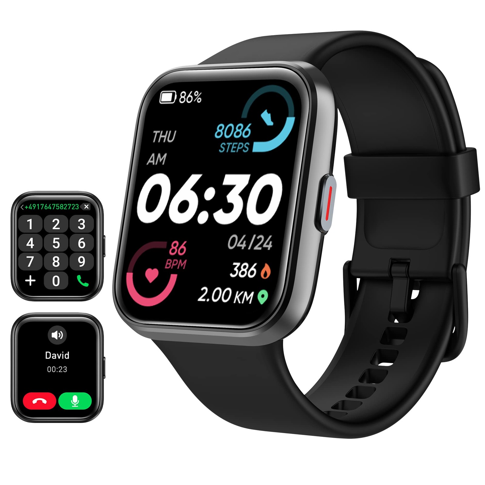 Smart Watch for Men/Women Android & iPhone, Alexa Built-in, 1.8″ Touch Screen…