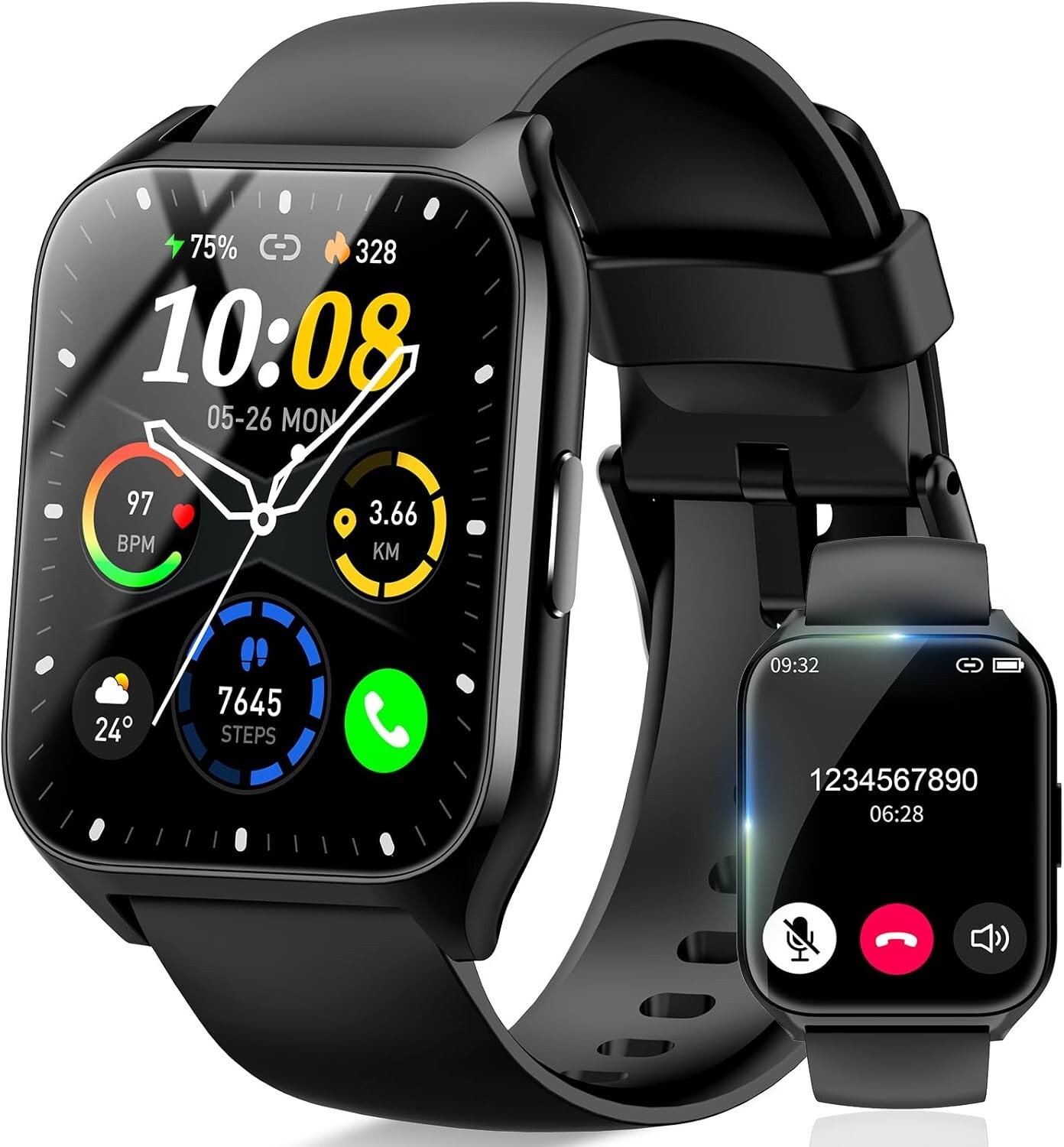 Smart Watch, 1.85″HD Smartwatches for Men Women for Android & iOS-Apple