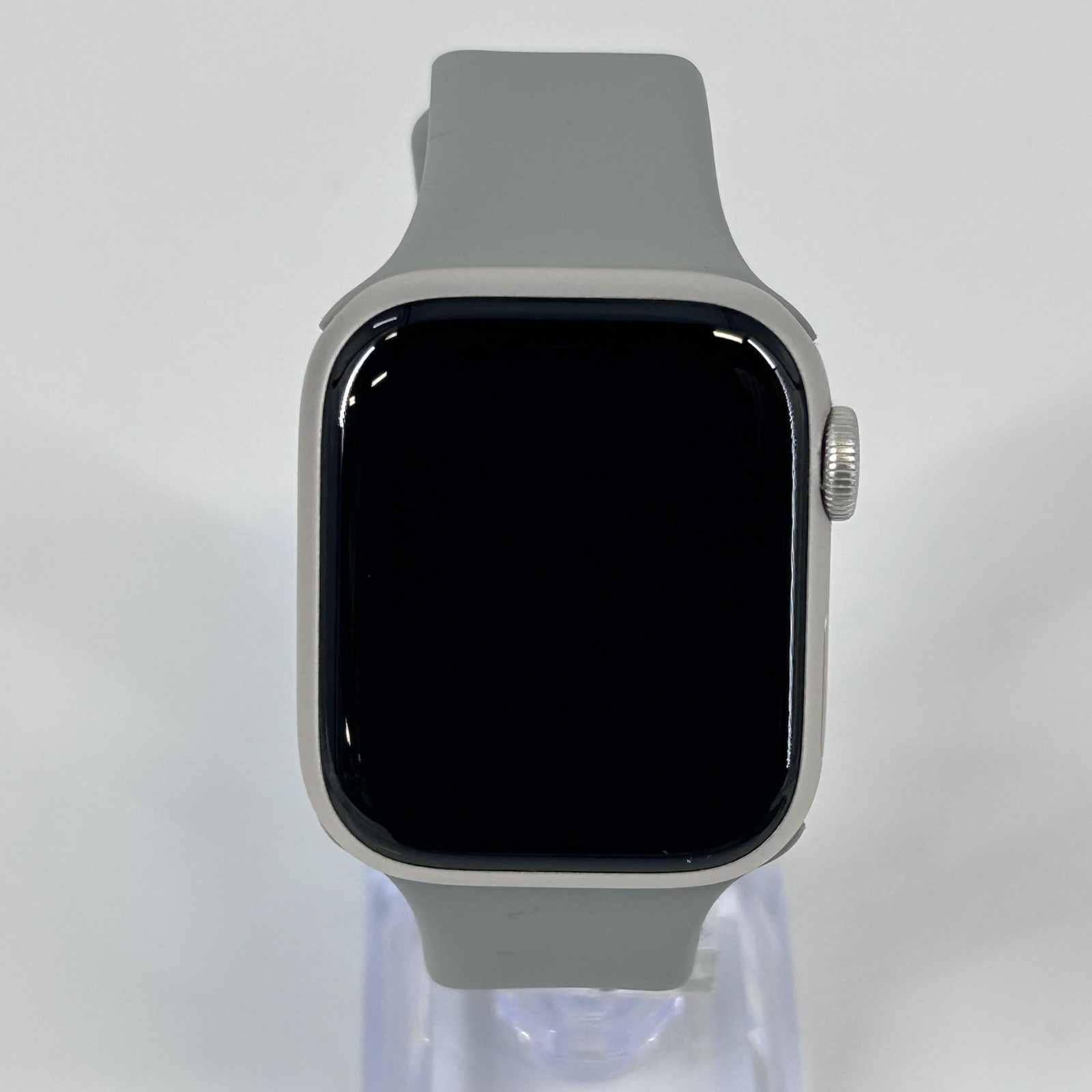 Apple Watch (Series 8) 41mm Gold Aluminum (GPS) w/ Gray Sport Band – Excellent