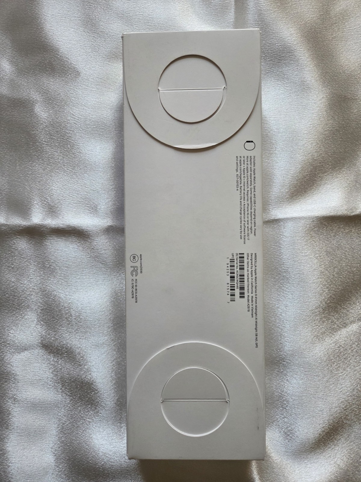 Apple Watch Series 9 41mm Aluminum Case with Sport Band – Midnight, M/L (GPS)…