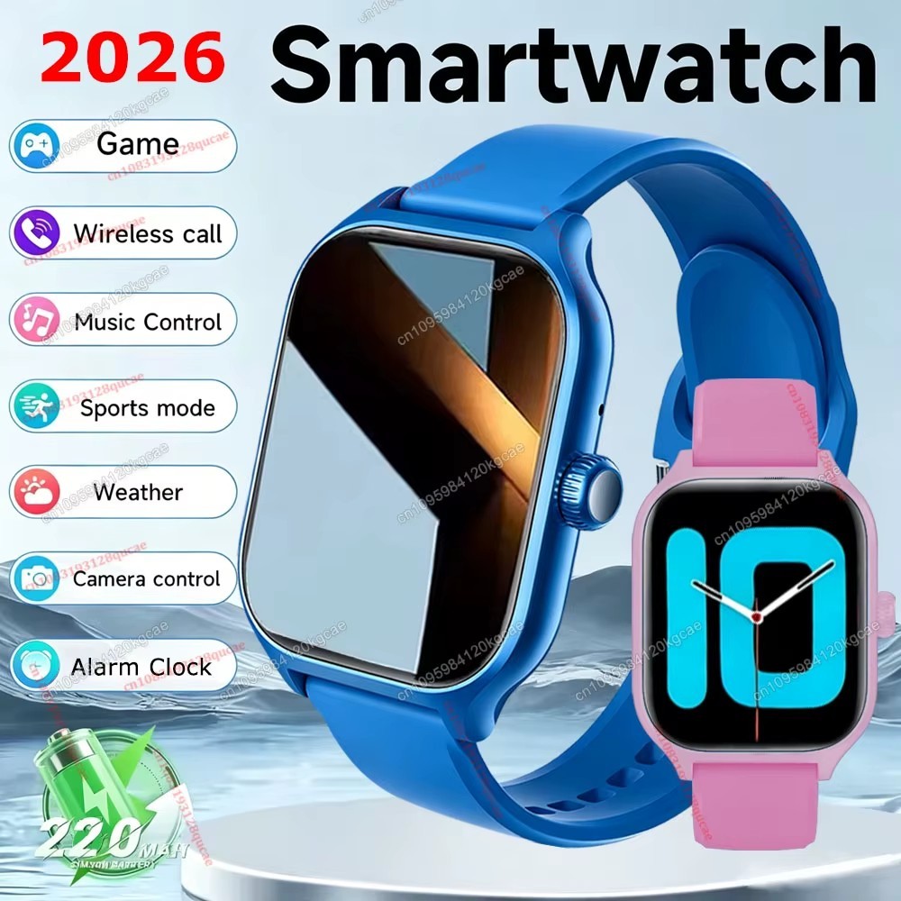 2026 New Men’s Smart Watch Women’s Gift 2.01 HD Full Touch Screen Sport Fitness