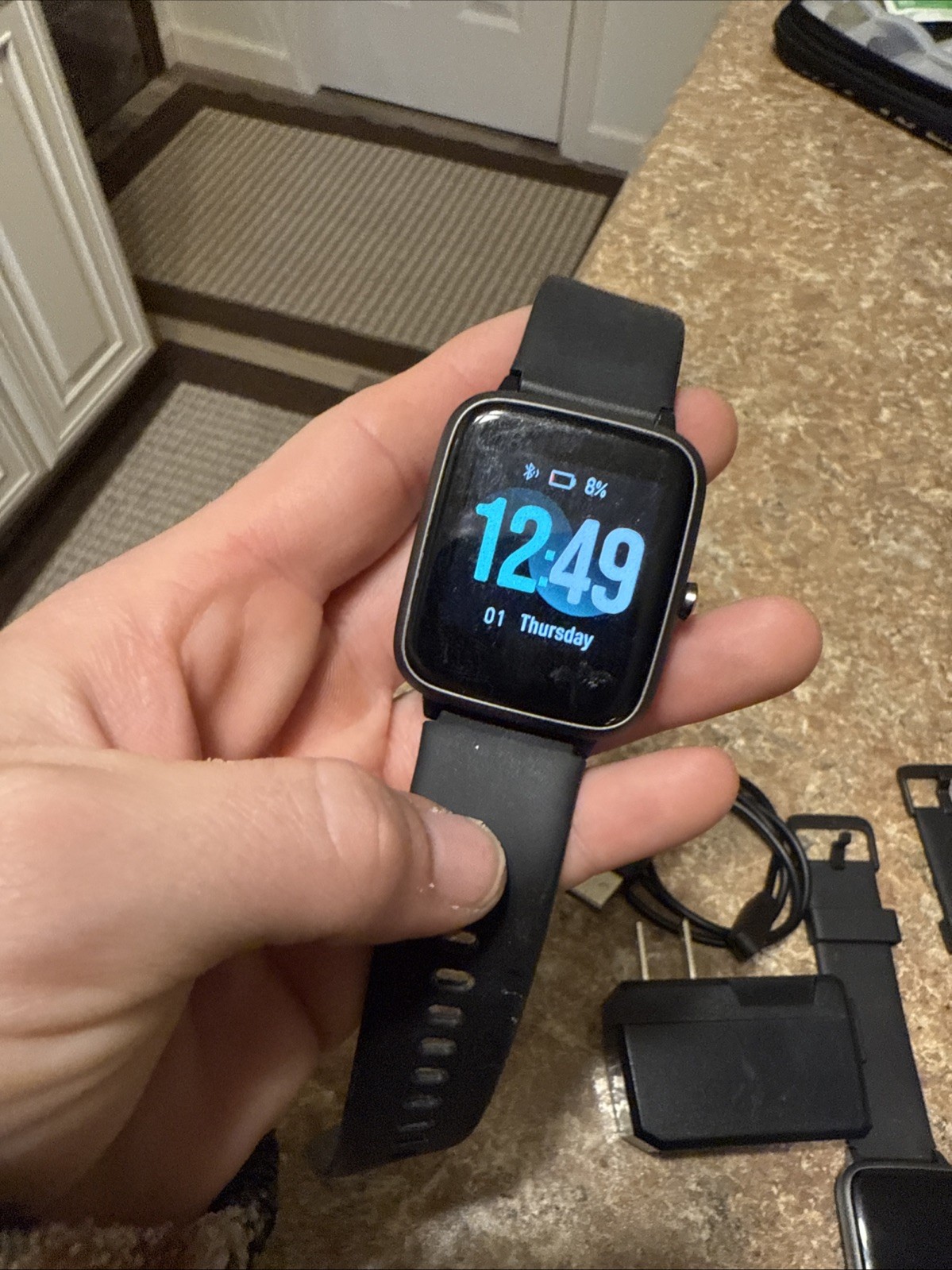 Lot of TESTED smart watches (unbranded)/unknown brand) Screens turn on