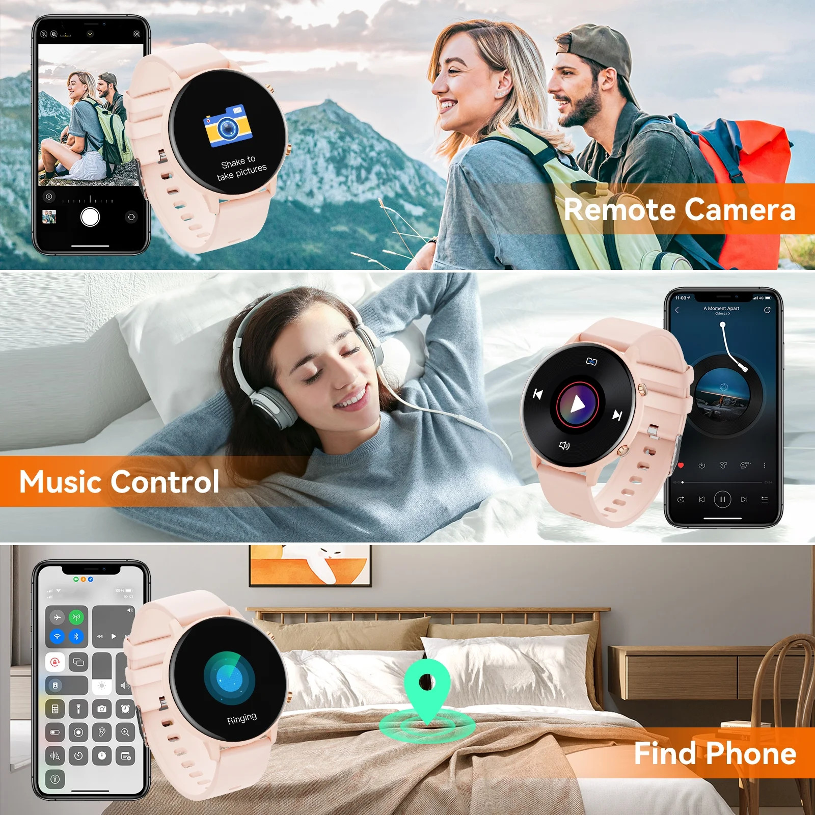 2025 New Women’S Smart Watch, 1.39-Inch round Screen, Multiple Movement Modes, A