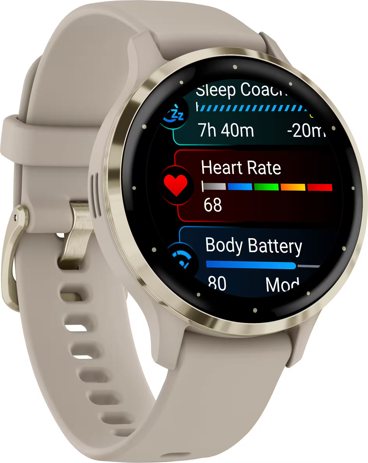 Garmin – Venu 3S GPS Smartwatch 41 mm Fiber-reinforced polymer – Stainless St…