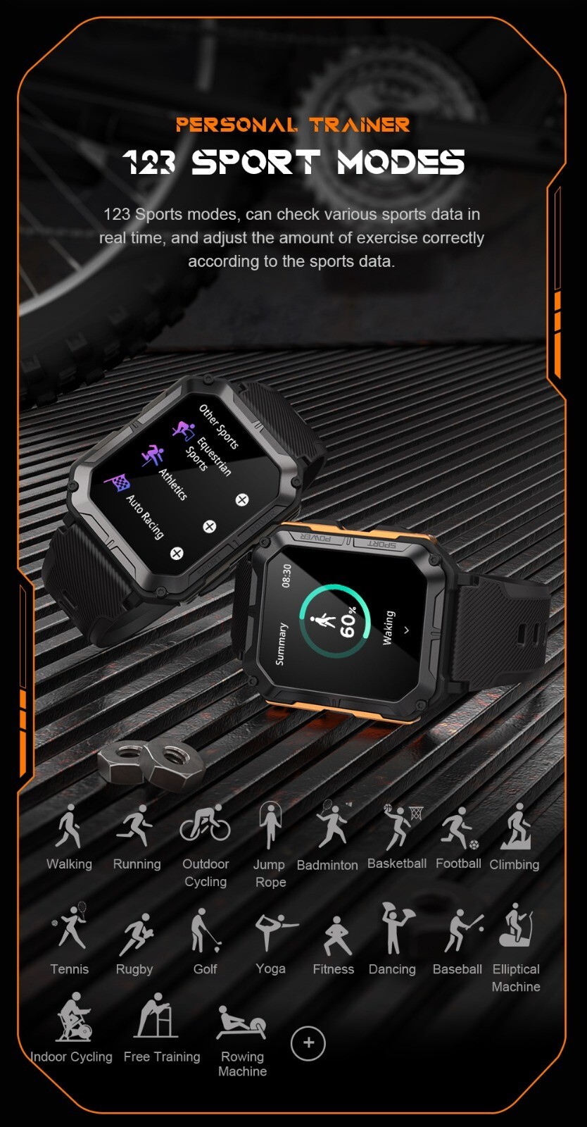 Military Smart Watch for Men, Answer/Make Calls
