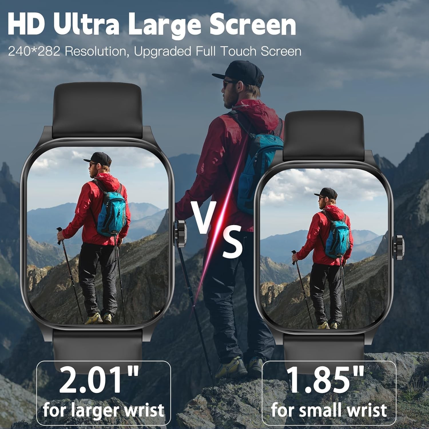 Elegant Bluetooth Smartwatch for Men & Women: Health Tracker with Call Functions