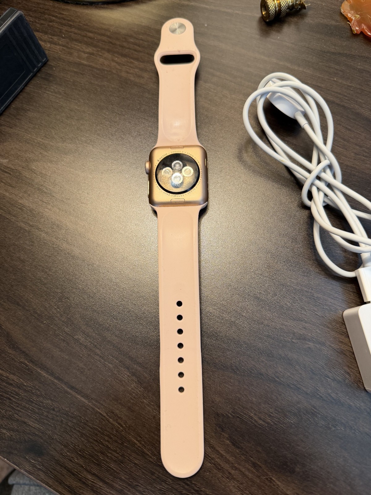 Apple Watch Series 3 38mm GPS Rose Gold Aluminum Pink Sport Band