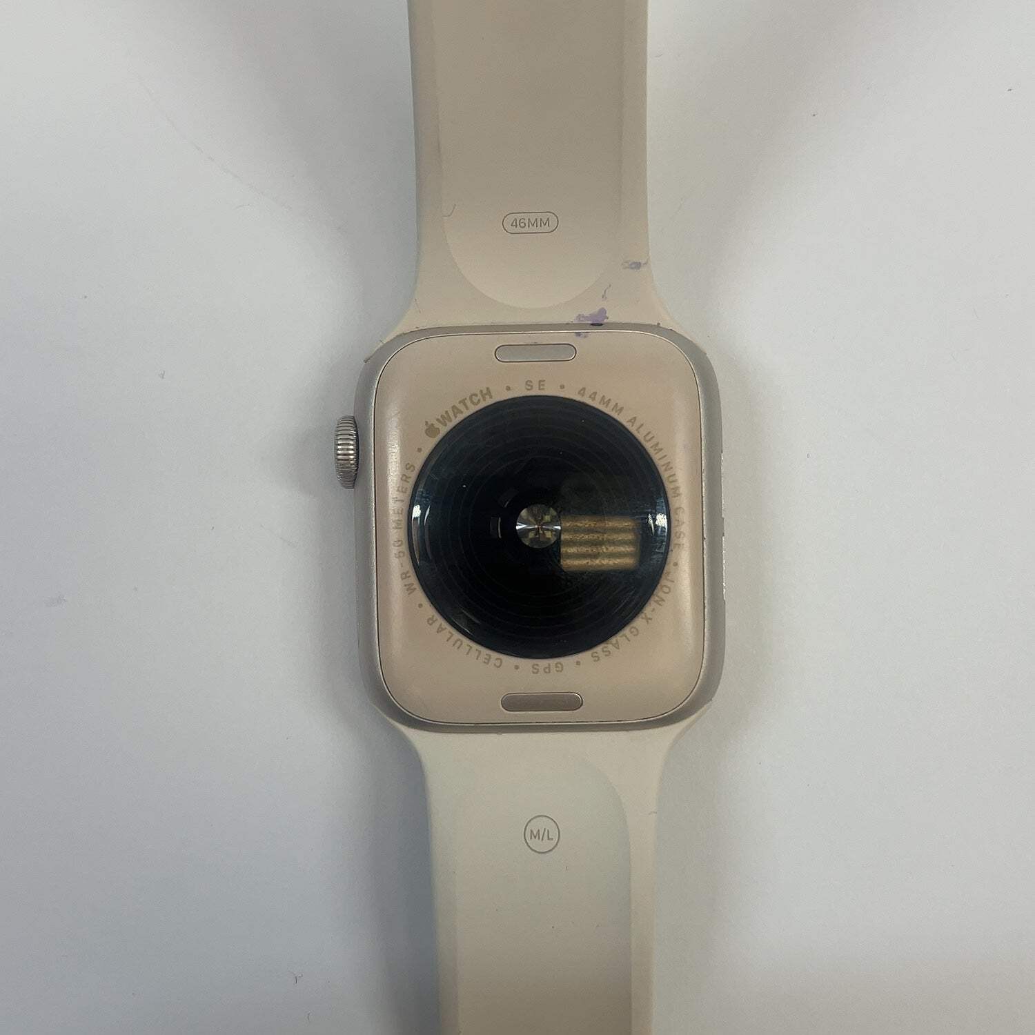 Unlocked Apple Watch SE 3 44MM Starlight Aluminum Cream Sports Band MEPF4LW/A