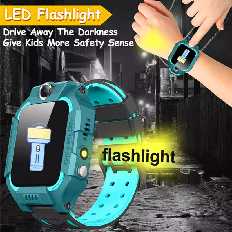 Kids Smart Watch Camera GPS Tracker SOS Call Phone Watches For Boys Girls Purple