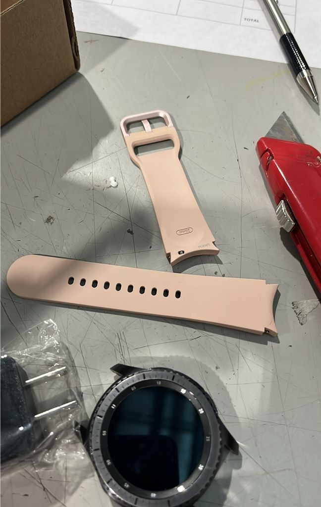 galaxy gear s3 frontier Smart Watch PINK BAND