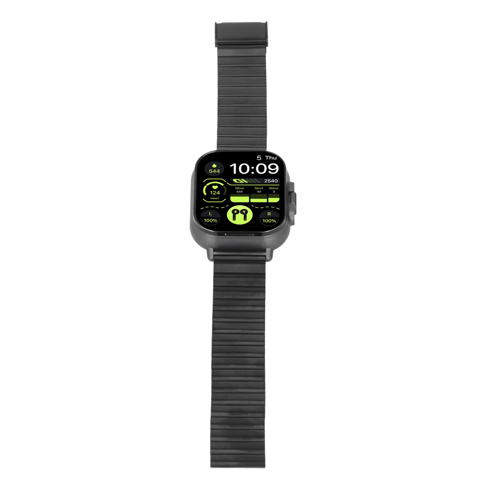 2 In 1 Smart Watch With Earbuds 2.01 Inch HD Touch Screen Bluetooth Call Fi MOBL