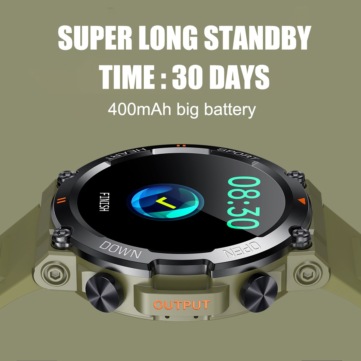 ​1.39 In Smart Watch Bluetooth Call Heart Rate Blood O2 Monitor Fitness Tracker