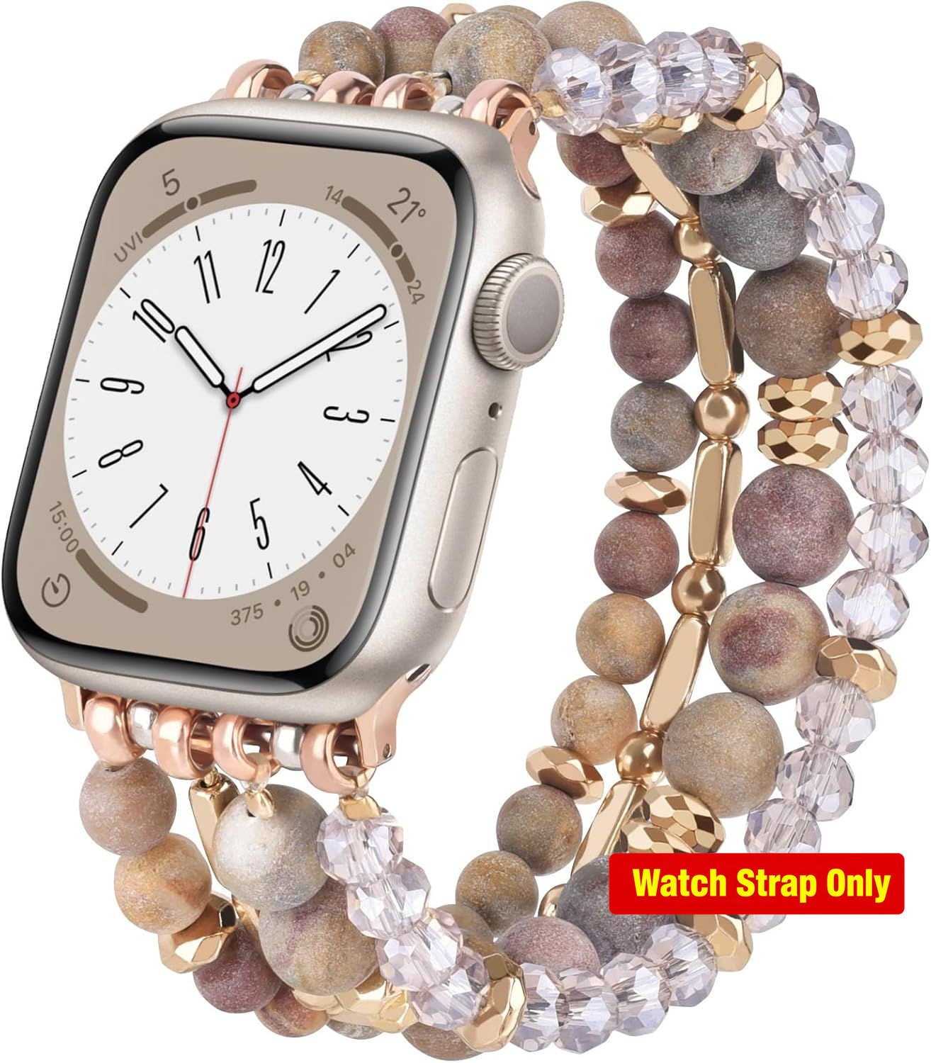 Beaded Boho Strap Compatible with Apple Watch 40mm/38mm/41mm Fashion Cute