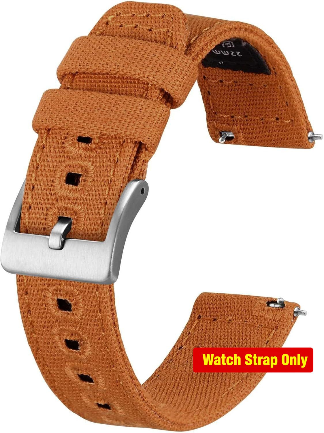 Strap For Canvas, Quick Release, Replacement Bands, Brushed Buckle, 20mm 22mm 24
