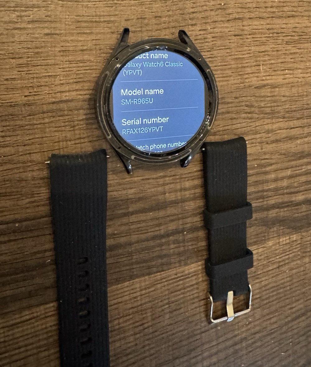 Samsung Galaxy Watch 6 Classic SM-R965U 47mm Black (LTE) Unlocked FAIR (READ)