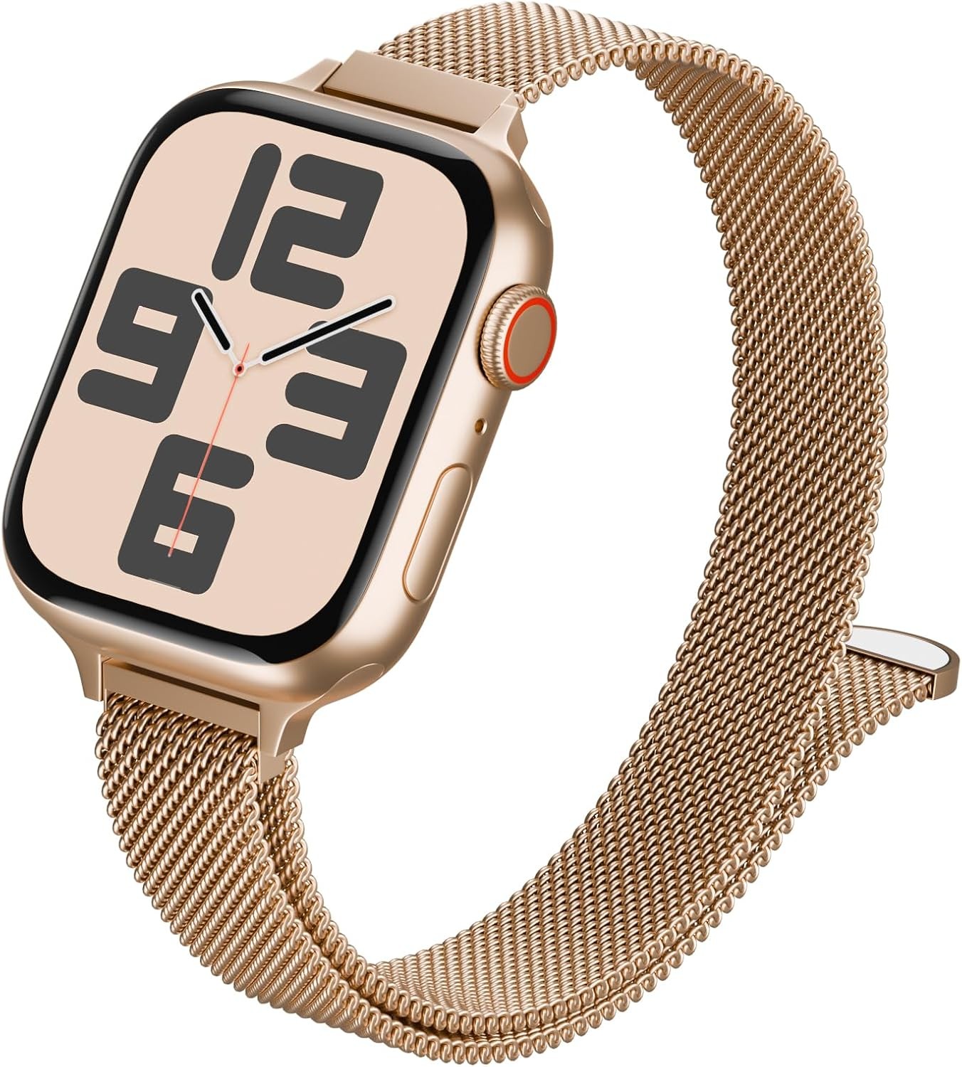 Thin Magnetic Stainless Steel Band for Apple Watch Series 7 44mm – Unbranded