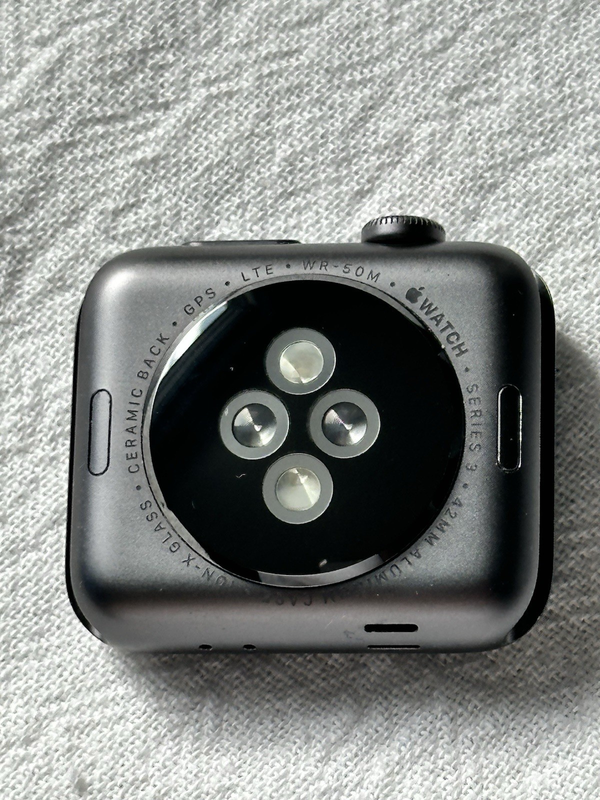 Apple Watch Series 3 – A1861 (GPS and LTE!) 42mm Space Gray – Verified Working!