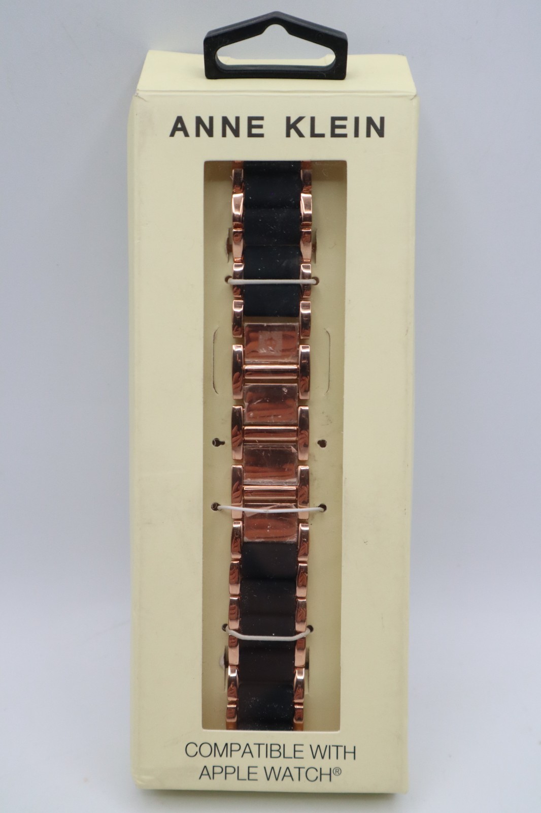 Anne Klein Rose Gold and Black Band Compatible W/ 42mm, 44mm, 45mm and Ultra(49m
