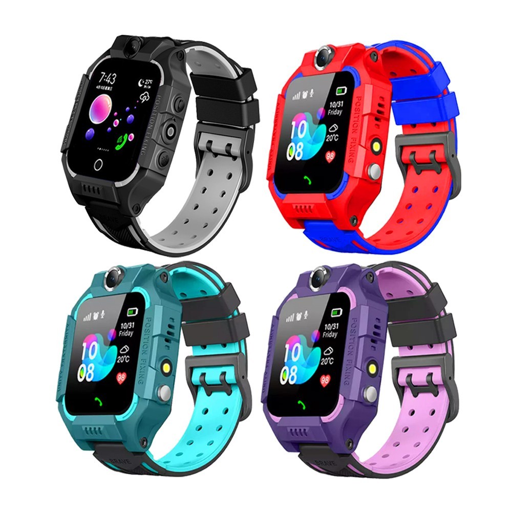 Kids Smart Watch Camera GPS Tracker SOS Call Phone Watches For Boys Girls Purple